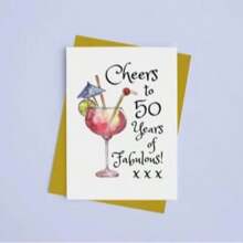 1 Stück Karte zum 50. Geburtstag - Lustiges 50. Geburtstagskarte für Frauen, Schulmaterial, Schulanfang