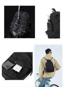 حقيبة ظهر كاجوال بسيطة للرجال، حقيبة مواصلات للأنشطة اليومية شنطه جامعه شنط جامعات شنطة ظهر للسفر حقيبه جامعه