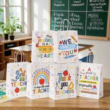 12pcs Halloween Theme Gift Bags, Exclusive Party Favor Packaging, Made Of High-Quality Materials, 6 Designs Available, Halloween Party Decoration Gift Bags