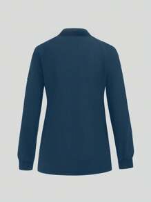 Women's Long Sleeve Surgery Room Outer Wear With Pockets, Scrubs Nurse Scrubs Workwear, Dentist Healthcare Pet Hospital Laboratory Clinician Jacket, Staff Scrub Uniform