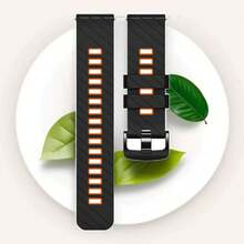 22 毫米硅胶表带，快速释放替换表带，带黑色不锈钢扣，适用于 Amazfit Watch T-Rex 3/Ultra GTR 4/3/3Pro/2/2e 柔软双色腕带，适用于 Suunto Watch Ocean/Race S/Vertical/9 Peak/5 Peak/9 Peak Pro/Raco/Grit X-Pro 可调节运动透气手链，节日礼物 - 彩色 - 查看 19