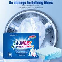 Super Concentrated Laundry Detergent Sheets, Highly Effective Stain Removal, & Safe, Deeply Penetrates Fabric Fibers To Remove Stubborn Stains - Multicolor - View 9