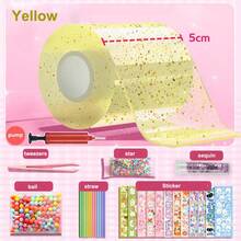 Juego de pinzar y pellizcar con adhesivo nano de colores, incluye accesorios (color aleatorio), para ejercitar las habilidades manuales, aliviar el estrés y hacer globos pequeños brillantes hechos en casa - Rosa - Ver 7