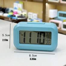Multifunctional Digital Alarm Clock With LED Display - Portable, Battery Operated Calendar, Thermometer And Timer, Suitable For Office, Bedside, Desk Or Bedroom Gifts Birthday Graduation Room Decor Digital Clock Bedroom Decor Dormitory Decor Back To School School Decor School Surprise Home Decor School Supplies