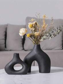 Spherical Resin Vase, Suitable As Desktop Decor, Bedroom Decor, Room Decor, Office Decor, Or As Anniversary & Housewarming Gift For Friends And Family - Multicolor - View 2