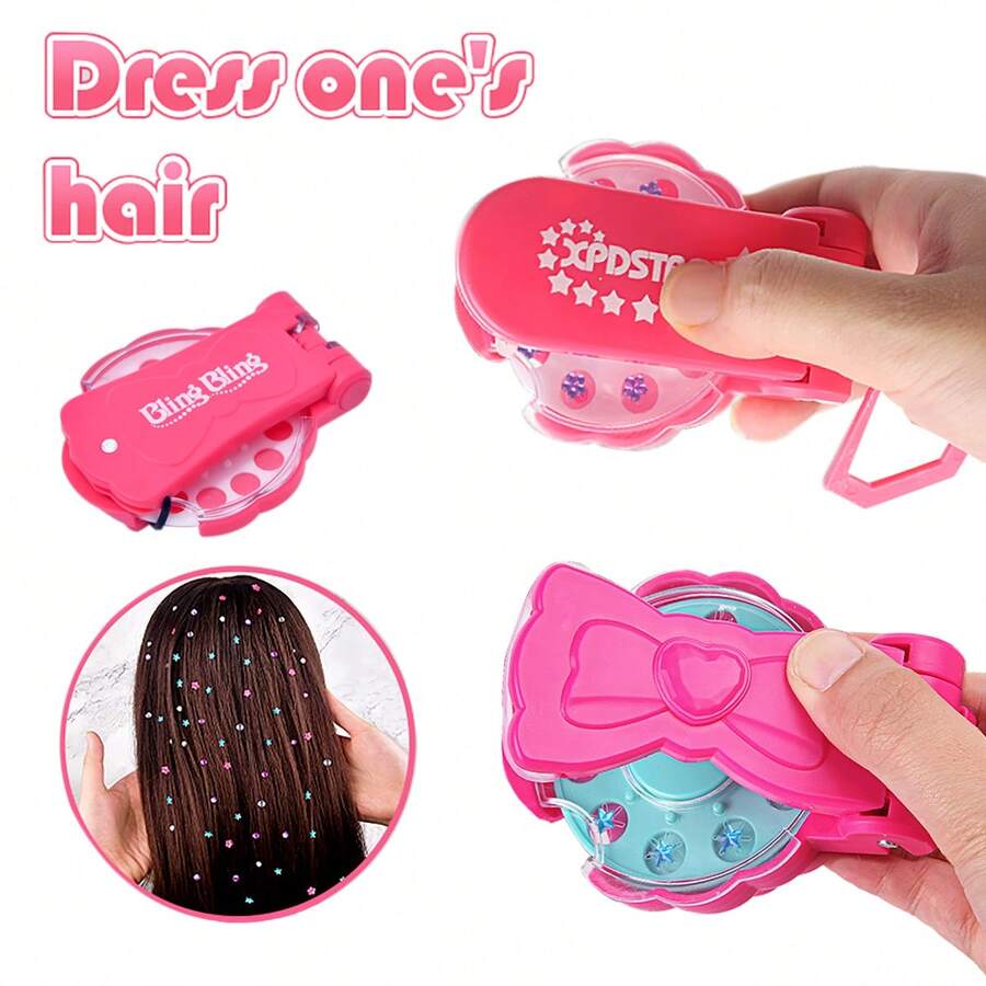 派对发饰 DIY 套装，1 套/100 件/120 件/220 件，设计精美，造型迷人。，万圣节、圣诞节或感恩节礼物。（任何钻石颜色款式）