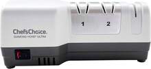 Chef'sChoice G203 Hybrid Knife Sharpeners Uses Diamond Abrasives And Combines Electric And Manual Sharpening For 20-Degree Straight And Serrated Knives, 3-Stage, White (SHG203GY11) - Black and White - View 5