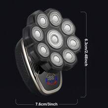 Electric Head Shaver For Bald Men 5-In-1 Rotara Shaver For Bald Men Waterproof Wet Dry Grooming Kit Electric Razors For Men Cordless Rechargeable 7d Bald Head Razor For Home Travel