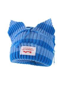 Chapéu de Malha Estilo Orelha de Porco, Gorro Macio de Camada Dupla e Quente, Unissex, 180g