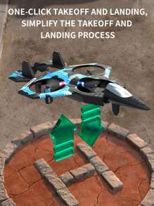Planeador de combate RC, avión de juguete con giros de 360°, suspensión y piruetas, regalo de cumpleaños/festividad para niños