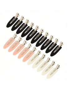 4pcs/10pcs Simple Seamless Hair Clips, Suitable For Women And Girls, Multiple Colors, Essential Hair Accessory, Shower-Friendly, Non-Damaging And Easy To Wear, Suitable For Daily Activities, Holidays, Christmas, Halloween Decoration