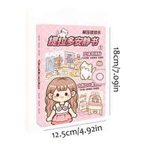 Wholesale Cute Diary Sticker Set, Layered Soothing Sticker Book For Girls & Kids, Stress Relief Toy - Multicolor - View 11