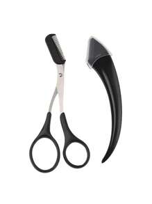 3Pcs/Set Eyebrow Clippers/Crescent Shaped Eyebrow Trimmer, Blade, Novice Eyebrow Scraper, Male/Female Exclusive Set Back To School