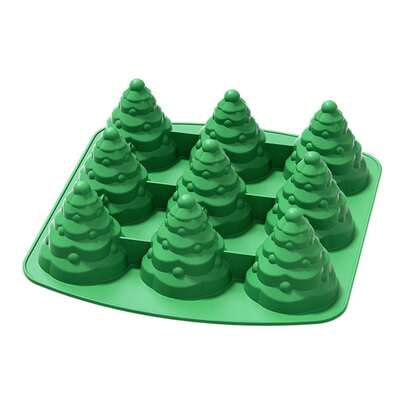 MoldFun Christmas Tree Silicone Mold, Suitable For Making Mousse Cake, Muffin, Ice Cube, Jelly, Chocolate, Soap, Lotion, Bath Bomb, Candle And More