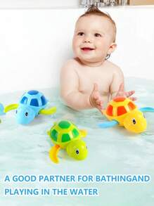 3 pezzi Tartarughina da bagno a carica per bambini, giocattolo per il bagnetto, giocattolo interattivo per bambini di 1 anno, adatto per bambini e bambine che amano giocare in acqua
