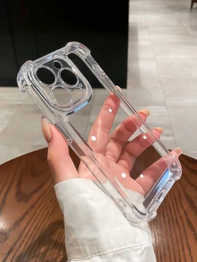 Luxury Shock-Absorbing Crystal Clear Phone Case, Military-Grade Drop Protection Compatible With IPhone 16/16 Pro/16E/16 Plus/16 Pro Max/15/15 Pro Max/15 Plus/14/13/12/11/11 Pro Max/XR/XS Max And S25/S25 Plus/S25 Ultra/S24/S23/S22/S21/S22 Ultra/S24 Plus/ 17/17 Pro/17 Pro Max/Air