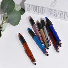 Special Offer,MiSiBao 4-Color Ballpoint Pen Multi Colored Pens In One Medium Point (1.0mm) Screen Stylus, 5-Count - 四色觸控筆 - 查看 5
