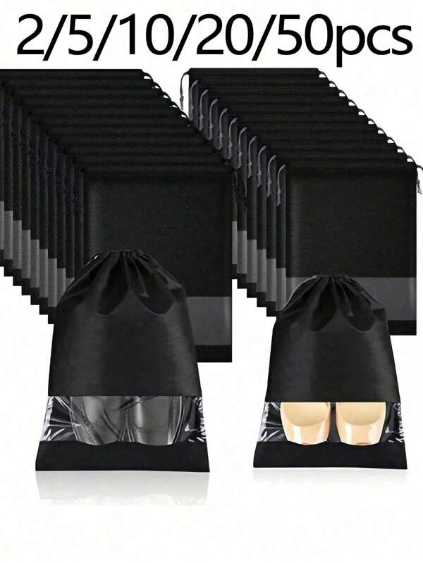 Trends2/5/10/20pcs Shoes Bag Closet Bag Bag Non-Woven Travel Bag Set Shoe Storage Shoe Organizer Shoe Bag Shoe Storage Box Drawstring Bag For Sneaker For Gym Shoes For Slippers For Running Shoes
