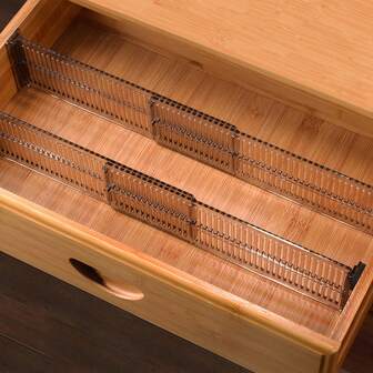 2 piezas/4 piezas/8 piezas/10 piezas/12 piezas/14 piezas/16 piezas Sistema de organizador ajustable y versátil de cajones - Compartimentos personalizables para un almacenamiento sencillo de ropa, utensilios de cocina, artículos de oficina y talla grande - Ideal para maximizar el espacio en la sala de estar, dormitorio, baño y soluciones de almacenamiento en el tocador. Organizador de almacenamiento para mujer, esenciales de viaje, regreso a la escuela, dormitorio.