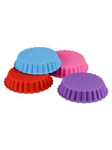 2/5/8/10/12 طقم قوالب تارت البيض، 12 طقم قوالب كيك دائرية، قوالب تارت البيض الصغيرة، صواني خبز غير لاصقة، تستخدم لتارت البيض والفطائر الهلامية وكعك أعياد الميلاد بأنماط الزهور والكيك الجبني وكيك الموسلي. صواني الخبز وأدوات الخبز.