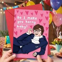 1 pieza Tarjeta divertida y juguetona para el Día de San Valentín para él o ella - Regalo humorístico para aniversario o cumpleaños con un mensaje juguetón, perfecto para esposo, novio, esposa, novia - Incluye sobre rojo