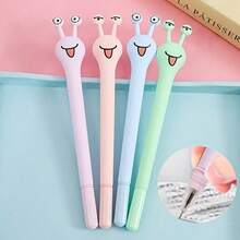 4pcs Cute Snail Pens With Removable Caps - Great For Classroom And Office Use, Party Favors, Halloween, Christmas, Random Colors - Multicolor - View 4