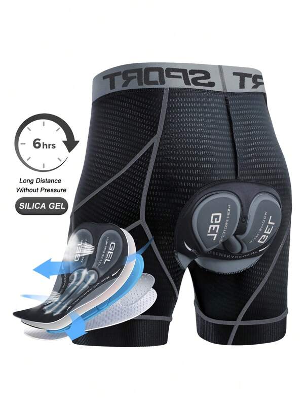Men's Cycling Shorts, Compression Fitted Shorts, Fashion Design - Underwear Outerwear, Breathable, Suitable For Bicycling, Running, Gym, Sports Riding Gear