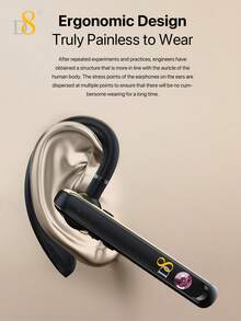Auricular inalámbrico Bluetooth de un solo oído D8 compatible con iOS y Android, auriculares manos libres para trabajo, camionero, oficina, auriculares a prueba de ruido con micrófono dual para computadora, teléfonos celulares, camionero, hogar, oficina, trabajo, auriculares inalámbricos compatibles con /Android/PC (oficina/conducción) D8 Auricular inalámbrico Bluetooth de un solo oído con micrófono dual a prueba de ruido