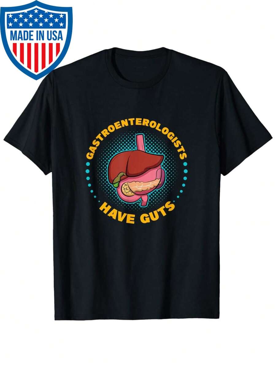 Funny Gastroenterology Doctor Medical Gastroenterologists T Shirt - Black - View 1