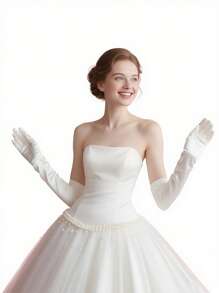 New Upgraded Women's Long Formal Satin Gloves - Wedding Performance Ball Dance Accessories | Suitable For Wedding, Party, Tea Party, Cosplay