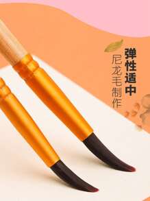 10PCS/5PCS Four Season Universal 10 Round Flat Head Pointed Brush Nylon Hair Artist Acrylic Paint Brush Suitable For Acrylic Oil Painting Watercolor, Facial Nail Art, Micro Section Painting And Rock Painting, Black Oil Painting Brush Red Pole Nylon Hair Oil Painting Brush Watercolor Brush Watercolor Brush Children's Painting Brush Macaron Color Matching Halloween Party Painting Tool Gift