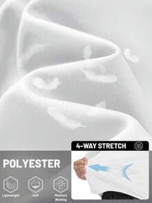 KEFITEVD Men's Rash Vest Rash Guard UV Shirts UPF 50+ Swim Top Short Sleeve Quick Dry T-Shirt For Surfing Running Hiking - White - View 5