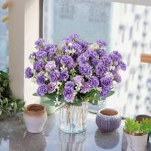 1/3/5 PIEZAS Flores de clavel artificial de seda, ramos de rosas artificiales, plantas falsas, calabaza, para decoración del hogar, decoraciones de boda, decoración de otoño, decoración de otoño, decoración de habitaciones, accesorios de cocina, comedor, dormitorio, accesorios de baño, decoración de Halloween, decoración navideña, decoración de Año Nuevo, jardín al aire libre, ramo de novia, accesorios de fotografía, suministros escolares, decoración de temporada de apertura, decoraciones de campus