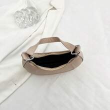 Solid Color Minimalist Luxury Five-Pointed Star Shoulder Bag - Khaki - View 7