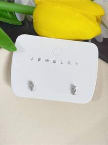 1 paire de mini boucles d'oreilles à clous en forme de bonbons avec des strass, petits modèles uniques pour le cartilage