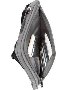 Travelon: Bolso cruzado delgado, esencial para viajes alrededor del mundo - Gris - Ver 6