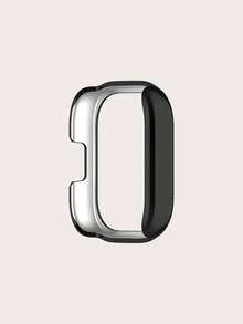 1 件纯色时尚女式单排水钻 PC 智能手表保护壳，适用于 Redmi Watch 5 Active