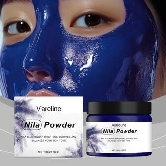 Polvo de Nila, Mascarilla Facial en Polvo - Aclara el tono de la piel, Suaviza la piel, Hidrata y Humecta la Delicada Piel Facial, Cuidado Suave y Limpieza en Polvo para la Mascarilla Facial