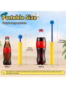 12 件/套泡沫水枪，儿童水枪，30 英尺射击场，夏季水枪，适用于户外游泳池、后院、海滩打水仗玩具，生日、圣诞节、万圣节的绝佳礼物（颜色随机） - 彩色 - 查看 8