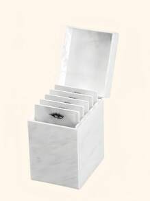 Estojo para Armazenamento de Cílios, Caixa de Armazenamento Acrílica de 5/10 Camadas para Organização de Cílios, Suporte para Paleta de Cola de Cílios Postiços, Expositor Compacto para Alongamento de Cílios com 5/10 Paletes