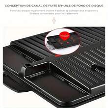 1pc Non-Stick Rectangular Griddle Pan, Smokeless Stone Griddle, Suitable For Indoor/Outdoor Grilling, Oven Tray, Restaurant Supplies, Outdoor Cooking, Easy To Clean, Convenient To Carry, Camping, Picnic, BBQ Accessories, Outdoor Yard Supplies - Black - View 9