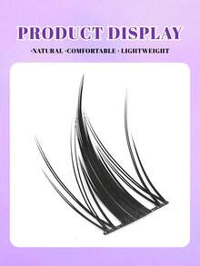 100pcs Korean Style Delicate Black Anime Lashes - False Eyelashes, C Curl Natural, Dynamic, Curled Design, Suitable For Beginners, Reusable, DIY Length 10-13mm Lash Clusters, Eyelash Clusters, Individual Eyelashes, Lashes, Fake Lashes - C - 查看 8