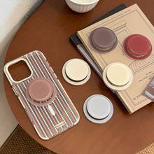 KW 1pc Minimalist Solid Color Magnetic Phone Holder, Strong Adsorption Compatible With Apple, Honor, VIVO, OPPO Magnetic Phone Cases, Personalized Retractable Portable Desktop Compatible With IPhone, Android Phone, Gift For Birthday, Family, Friends Push-Pull Phone Grip, Phone Accessories - Multicolor - View 6