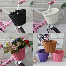 1 pièce Panier de vélo artisanal en osier, accessoire de vélo, panier avant, cadeau parfait pour les passionnés de vélo