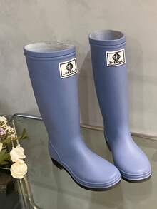 男女时尚中筒雨靴，防滑成人户外水鞋，亲子雨靴，糖果色，加厚防滑雨天套鞋，适用于食堂清洁
