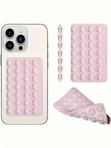 1 Piece 28-Piece Silicone Suction Cup Phone Holder - For Selfies And Videos, Strong Grip, Compatible With IPhone And Android - Sticky Silicone Holder, Suitable For Makeup Use, Ideal Video Recording And Photography Tool,For School Supplies,Back To School - Multicolor - View 9