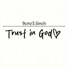 Bible Church Mirror Stickers - Trust In God, Faith Hope For Love, Self-Adhesive Shiny Appearance, Teacher Religious Gifts, "Trust In God" With Heart Graphics - Christian Church Decorations For Churches, Homes, Schools And Offices! 5FBI - Pink - View 6