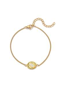 1 Stück Sommer Mode süß und vielseitig Blumen Vier Jahreszeiten Pflanze Serie Retro exquisite Damen Armband. Beschichtet mit 18K Gold, wasserdicht und schweiß fest, geeignet als Geschenk für Mütter, Ehefrauen, Freundinnen und als Damenschmuck