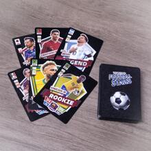 Banpresto 55 pezzi Carte di stelle sportive in scatola impermeabile, carte da collezione, accessori per fan, piccoli regali, decorazioni per fan, regalo festivo