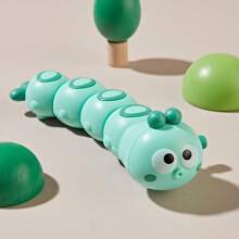 Juguete de oruga a cuerda de colores para niños pequeños - Movimiento ondulante, desarrollo de habilidades motoras, mecanismo de resorte de tracción en cadena, sin necesidad de baterías, juego educativo al aire libre, desarrollo de los niños | Juguete vibrante | Material ABS duradero